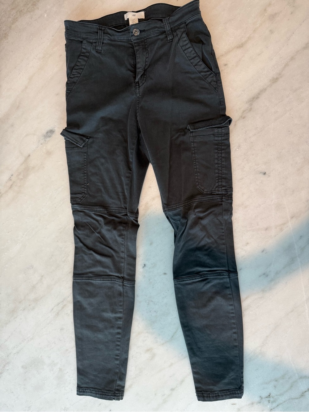 H&M Black Skinny Cargo Pants